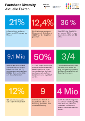 Factsheet der Charta der Vielfalt